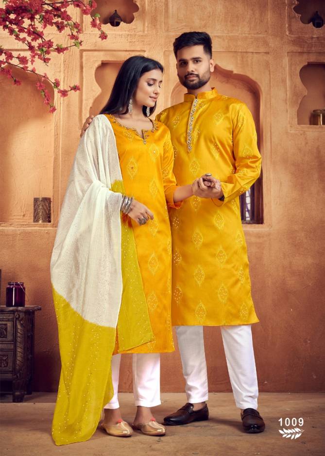 Royal Couple 11 Heavy Jacquard Silk Fancy Festive Wear Designer Couple Collection